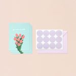 Monolike Day-by-day Card, Moon - Mix 36 Mini Message cards,36 envelopes, 36 stickers Package - Image 5